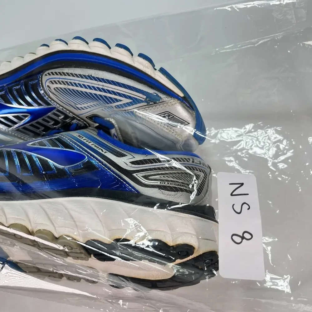 Brooks Glycerin 13 Blue Silver Athletic Neutral Running Shoes Men's Size 10.5 - Picture 12 of 12